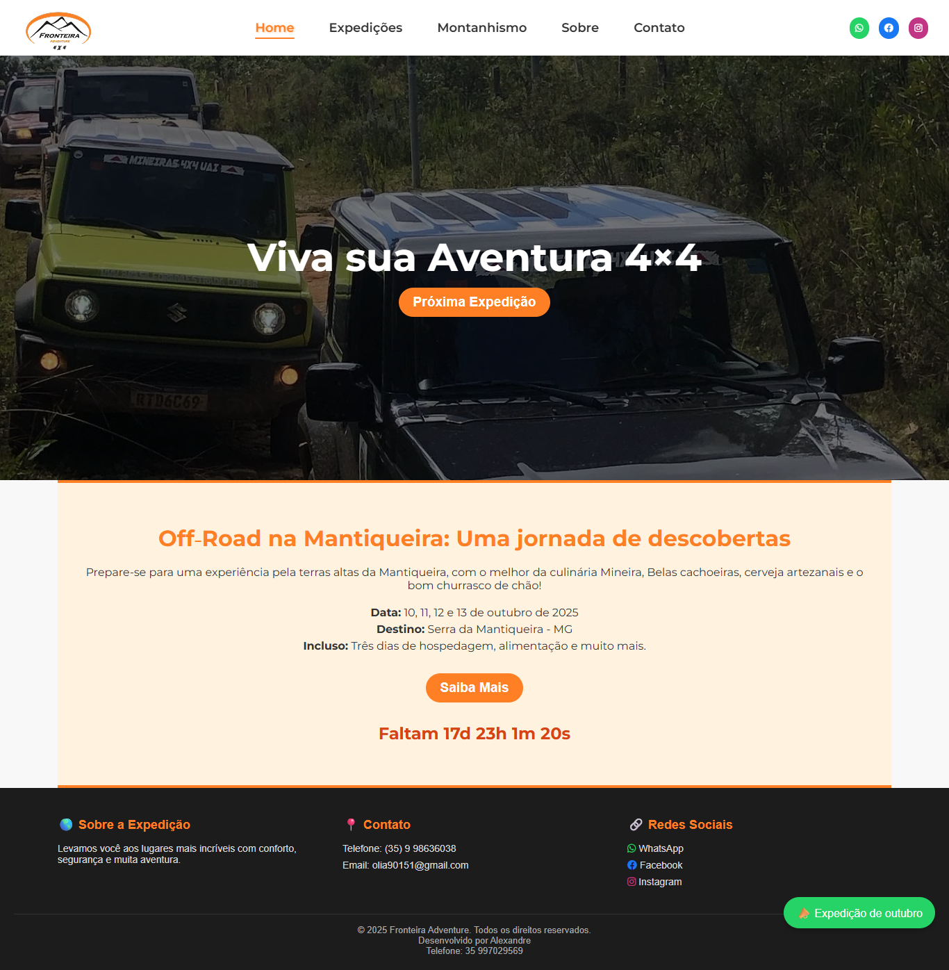 Exemplo de Site Institucional moderno para escritório de Contabilidade