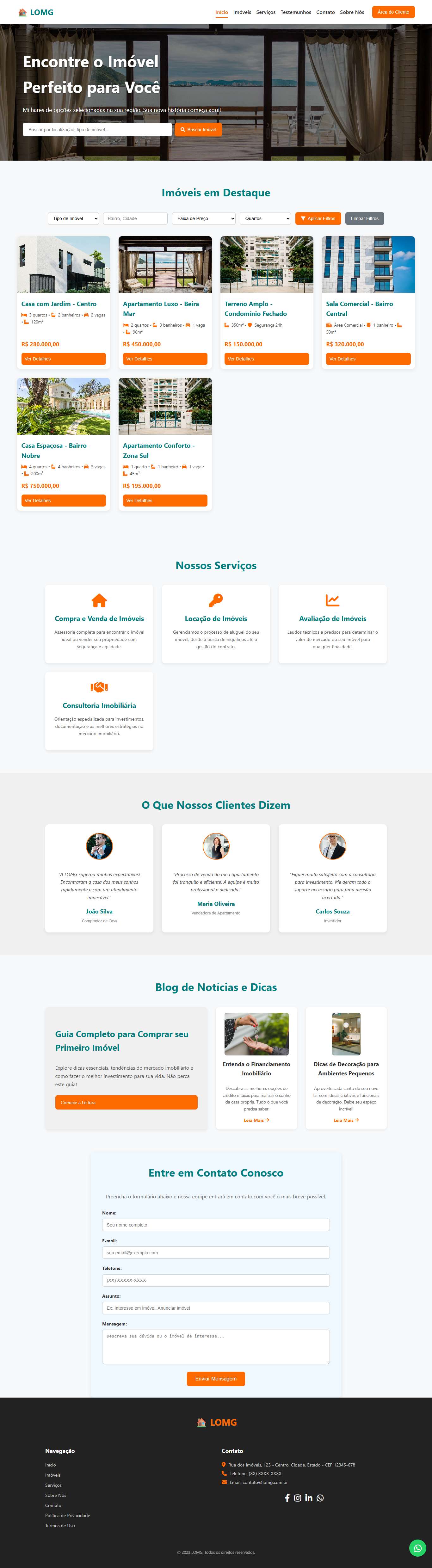 Exemplo de Site Otimizado para Corretora de Seguros